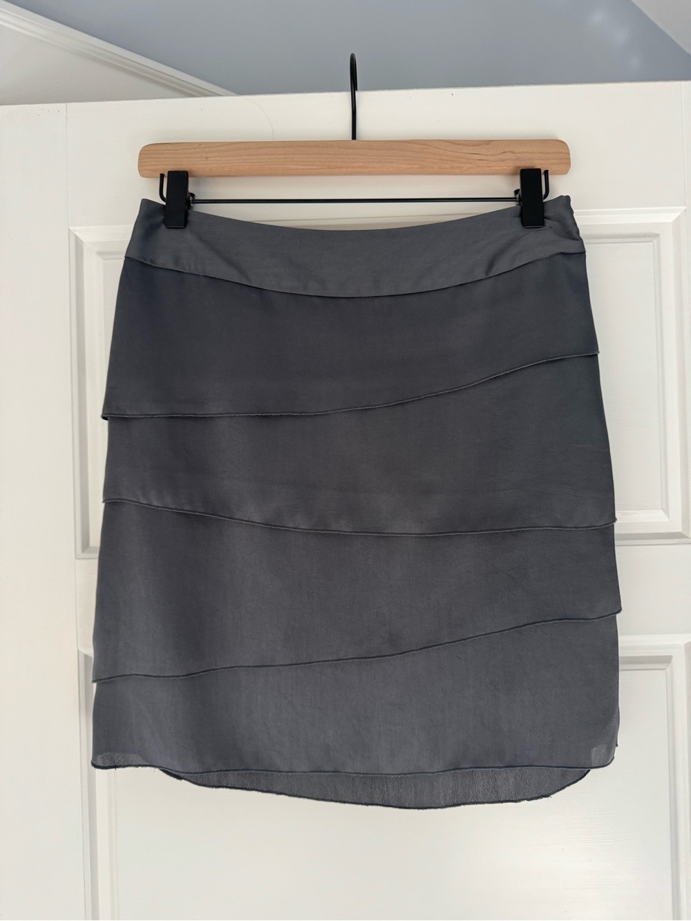 Banana Republic Gray Layered Mini Skirt